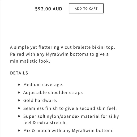 MYRA SWIM 'WILLOW TOP' - Picture 4 of 4